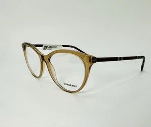 New Authentic BURBERRY B 2325-4010 Gold Brown Eyeglasses 53-16-140 - Picture 1 of 7