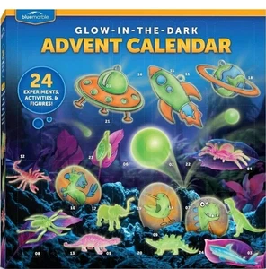 Calendario interactivo de Adviento que brilla en la oscuridad con experimentos científicos y figuras - Imagen 1 de 7