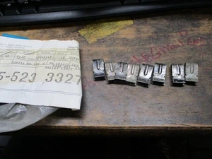 NOS GM 540160 1966 1968 Chevelle Gas Tank Shield Clips (8) - Picture 1 of 4