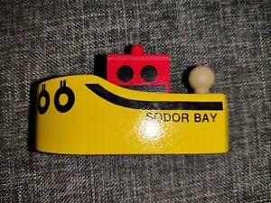Sodor Bay Tug Boat Yellow & Red Thomas & Friends Wooden Railway 1994 Vintage EUC