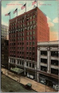 Postal c1910 Cleveland, Ohio ""Edificio del Hipódromo"" Street View - sin usar - Imagen 1 de 2