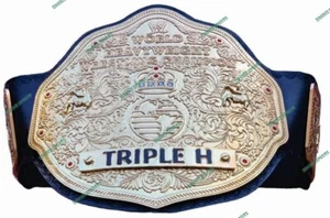 Triple H Big Gold World Heavyweight Championship Belt 2MM Brass Adult Size - Picture 1 of 5