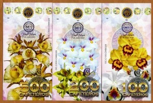 POLYMER SET, El Club De La Moneda  100-200-500 Cafeteiros 2021 > Orchids