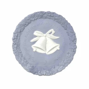 Vintage Light Blue Fenton Satin Glass 25TH Anniversary Collectors Plate 8” - Picture 1 of 4