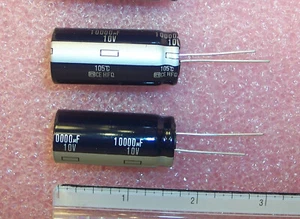 CANTIDAD (10) 10000uf 10V 105' CONDENSADORES ELECTROLÍTICOS RADIALES ECA1AFQ103 PANASONIC - Imagen 1 de 3