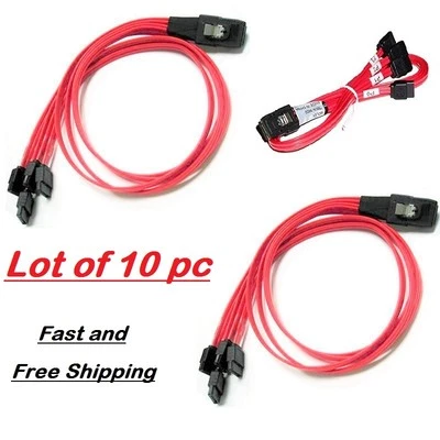 Molex 10 X Mini 10Gbps SAS SFF-8086 26Pin to 4 SATA 7Pin HDD HDD Splitter Cables - Image 1 of 4