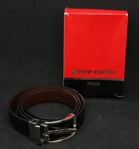 Cinturón Pierre Cardin Negro/Marrón Reversible 2 Colores en Caja - Imagen 1 de 5