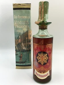 WHISKY OLD FITZGERALD VENETIAN DECANTER 6 YEAR OLD 86 PROOF BOURBON WHISKEY 1964 - Imagen 1 de 9