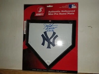 Dwight Gooden No Hitter 5-14-96 Inscribed Mini Replica Home Plate JSA Authentic - Image 1 of 4