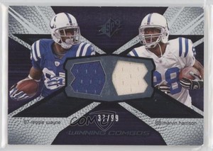 2008 SPx Winning Combos 99 /99 Reggie Wayne Marvin Harrison #WC16 HOF