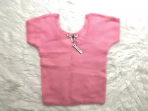 NEW Victoria Secret PINK SHORT SLEEVE KNIT MOHAIR TOP BLOUSE SIZE M - Bild 1 von 8