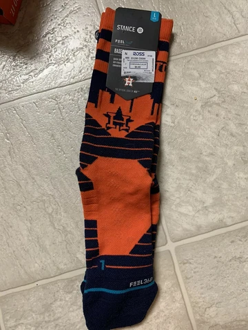 Stance MLB Houston Astros Diamond Pro Crew Socks L 9-12 Major League Baseball Cover