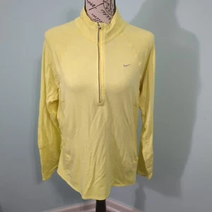 NIKE Running Dri-Fit long sleeve shirt Neon Yellow large - Picture 1 of 6