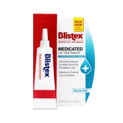 Ungüento labial medicado Blistex medicación penetrante e humedad 0,35 oz cada uno Foto 1 de 4