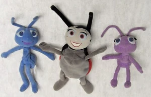 Disney A Bug's Life Plush Toys, Francis Flik & Princess Atta - Lot of 3 072623WT - Picture 1 of 2