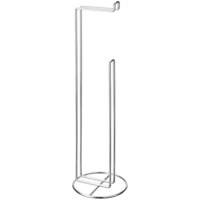 Keep Essentials Within Reach with KROKFJORDEN Toilet Roll Stand - Zinc Plated - Image 1 of 2
