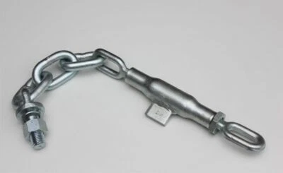 Spannschloss Kette M22 x 2,5mm Stabilisatorketten Unterlenker Länger 480-570mm 2 - Bild 1 von 2