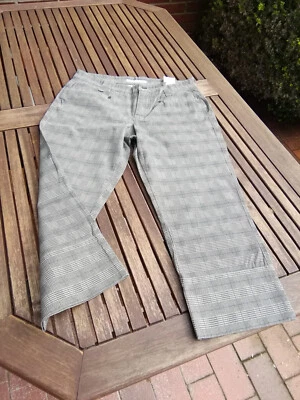 MAC Jessy Easy 7/8 Jeans Stretch Hose Stiefelhose braun beige kariert M 40/23 - Bild 1 von 4