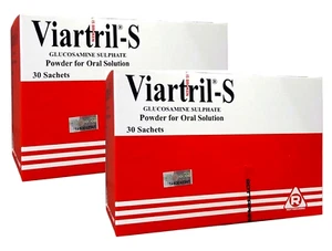 2 Scatole (30 Bustine) Viatril-S Integratore di Glucosamina Solfato 1500mg - Foto 1 di 4
