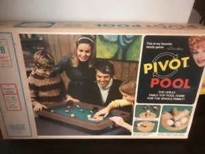 Complete Milton Bradley Pivot Pool Table Top Game 1972 With Original Box - Picture 1 of 9