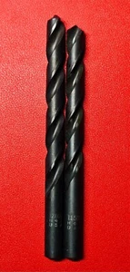 Cleveland Jobber Drill Bits HSS Black Oxide 12 mm & 11.5 mm USA - NEW Lot of 2 - Picture 1 of 3