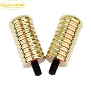Brass Ribbed Rail Shifter Shift Peg for Harley Davidson Sportster XL883L XL883C - Foto 1 di 6