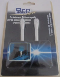 2 BLISTER - PRO TYPE LIGHT - CHIUSURA PORTE LUMINOSA SATINATA - LUCE BLU 12V - Foto 1 di 2