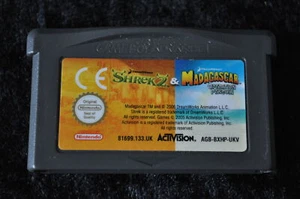 Dreamworks Shrek 2 & Madagascar Operation Penguin 2 in 1 GBA - Imagen 1 de 1
