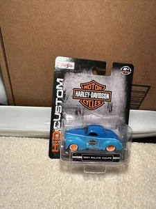 1941 '41 WILLYS COUPE HARLEY DAVIDSON MOTOR CYCLES BIKE DIECAST HD CUSTOMS - Picture 1 of 2