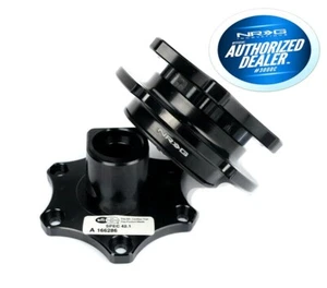 NRG SFI 42.1 Spec D shaped Quick Release Black body & Black ring SRK-R200BK-BK - Picture 1 of 3