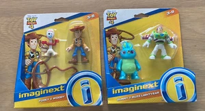 Imaginext Disney Toy Story 4 Forky & Woody + Bunny & Buzz Lightyear Bundle NIB!! - Picture 1 of 2