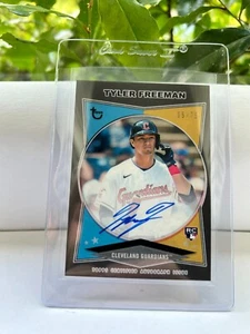 Tyler Freeman Rookie Auto Black /75 2023 Brooklyn Collection - Picture 1 of 2