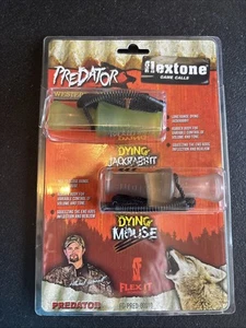 NEW FLEXTONE WESTERN PREDATOR COMBO CALLS  DYING JackRABBIT & DYING MOUSE Coyote - Picture 1 of 6
