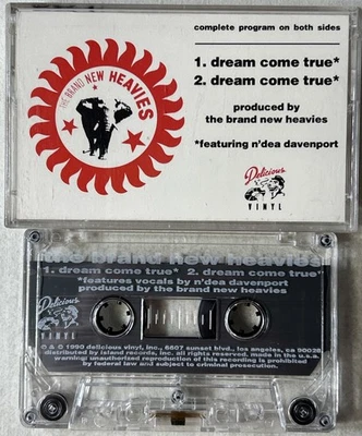 The Brand New Heavies - Dream Come True Open Cassette Single 1990 Delicious - Image 1 of 4