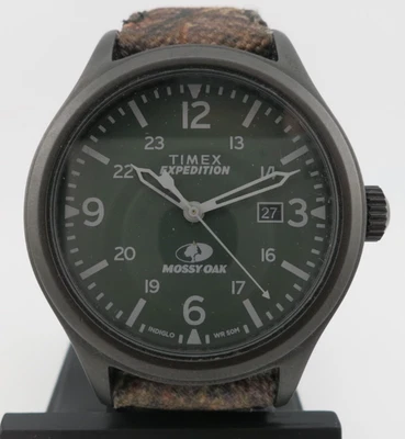 Reloj de Cuarzo Timex Expedition Scout X Roble Mossy Dañado - TW2T94600 - Nuevo Batt Foto 1 de 4