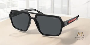 Gafas de sol para hombre PRADA LINEA ROSSA PS 01XS 1AB02G negras gris oscuro polarizadas 59 mm - Imagen 1 de 2
