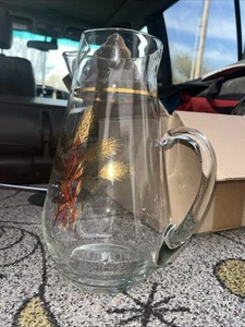 Libbey Wheat Gold Pitcher - Picture 1 of 4