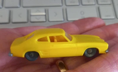 Lima Ford Capri Gialla 1/87 H0 Made in Italy vintage - Immagine 1 di 4