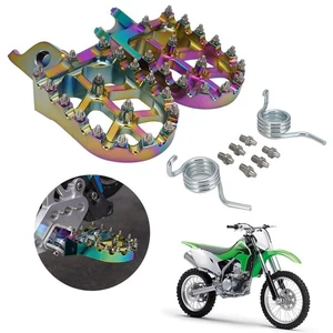 XR650L Foot pegs Footpegs for XR250R XR400R 1996-2004 XR650L 1992-2021 Dirt Bike - Picture 1 of 7