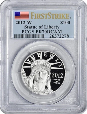 2012-W $100 American Platinum Eagle PR70DCAM First Strike PCGS - Image 1 of 2