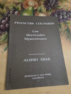 Guitarra Alirio Diaz Les Barricades Mysterieuses De Couperin partituras raras Foto 1 de 2