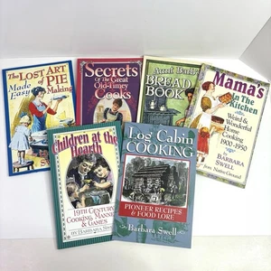 Barbara Swell Home Cook Books Lot of 6 19th Century Pioneer Cookbooks Homemaker - Picture 1 of 12