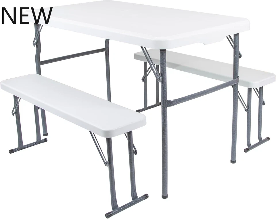 Mesa de acampamento Stansport 616-100 resistente com bancos, NOVA - Imagem 1 de 4