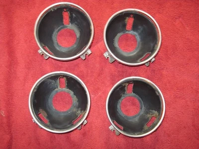 Cubos de faros Ford Mercury años 60 70 anillos de ajuste Fairlane Galaxie Cougar OEM Foto 1 de 4