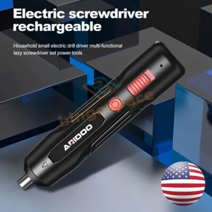 Cordless Electric Screwdriver Powerful Rechargeable Screwdriver Bit Power Tools - Picture 1 of 14