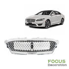 Front Upper Grille Bumper Grille Nickelplated For 2017 2018 2019 Lincoln MKZ