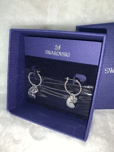 Swarovski Shell Nautilus Hoop Earrings - Picture 1 of 13