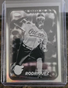 2024 Topps Chrome Negative Refractor #268 Grayson Rodriguez Baltimore Orioles - Picture 1 of 2