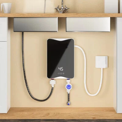 AZPRIME CALDAIA PORTATILE WATER HEATER CON RISCALDAMENTO ISTANTANEO 5500W CON DISPLAY