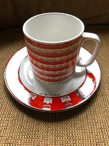 Vintage Block Art 8” Campbells Soup Pop Art Andy Warhol Side Plate and Soup Mug  - Picture 1 of 7